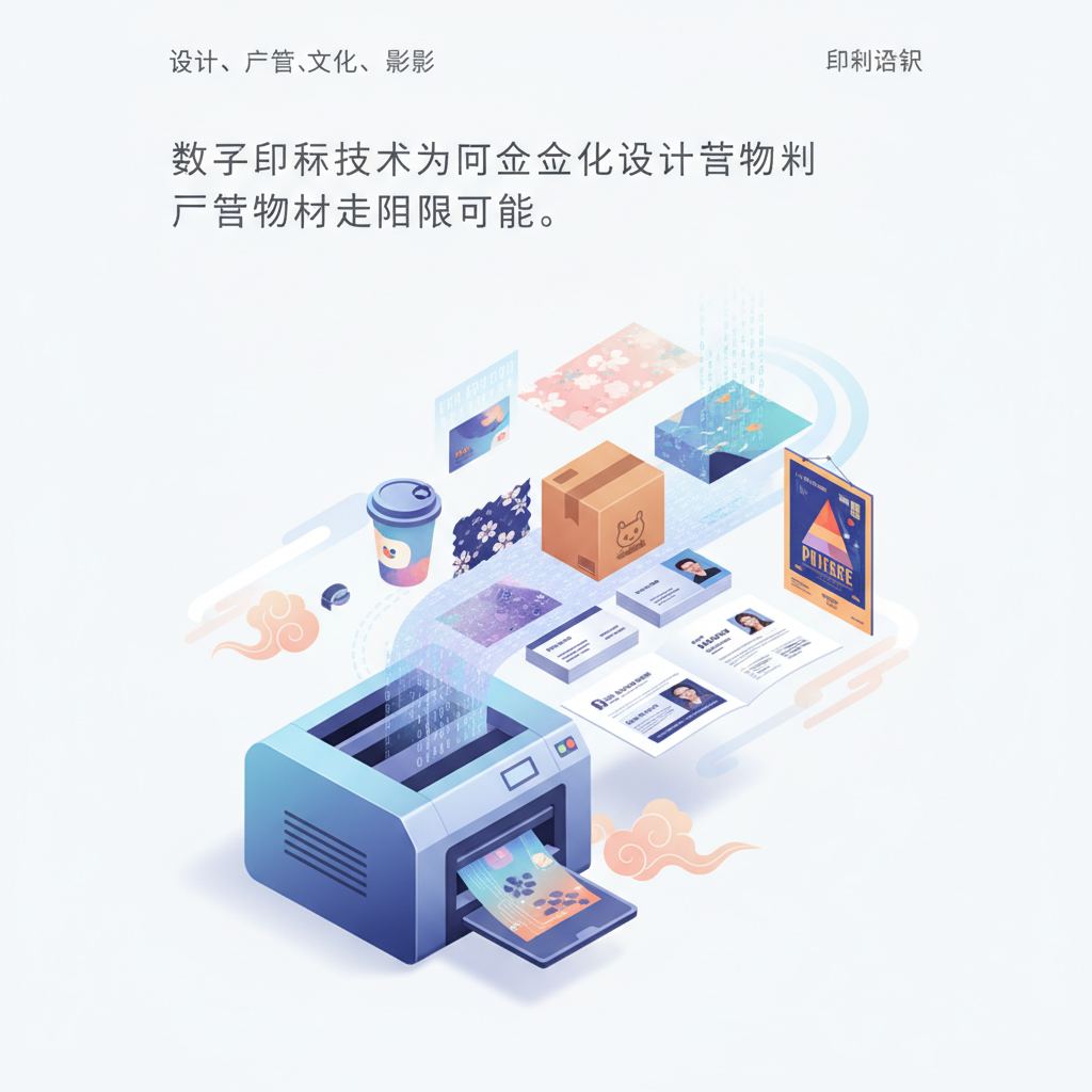 数字印刷技术为个性化设计与广告物料带来无限可能。
