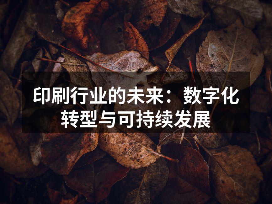 数字印刷技术的应用实例